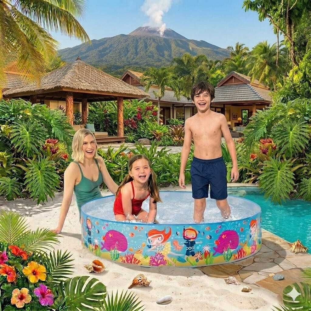 intelligent fun Inflatable Swimming(IND*17) Pool (Multicolor) Inflatable Swimming Pool-picture-16