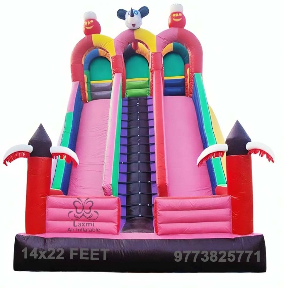 Bring Excitement To Any Event With This 14x22 ft Inflatable Slide Bouncy Inflatable Hoppers & Bouncer