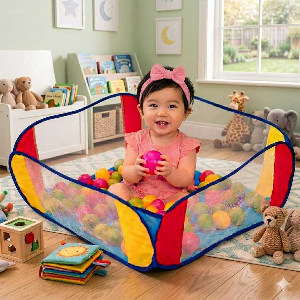 kindertales Ball Pool for Kids(IND*273) Ball Pit Foldable Inflatable Ball Pits-picture-46