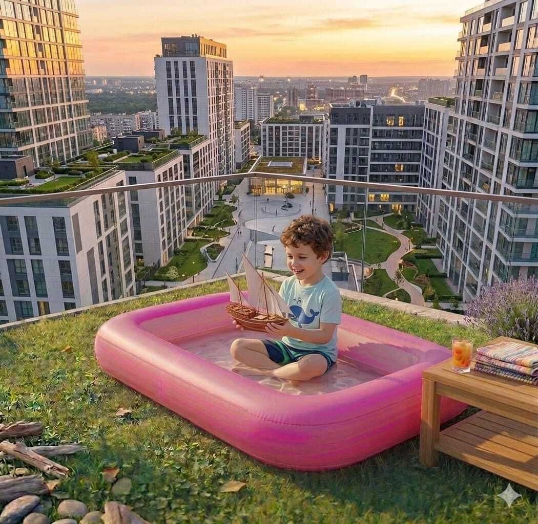 Foldable Portable Bath (IND*13)Tub for Kids & Adults Inflatable Swimming Pool-image-44