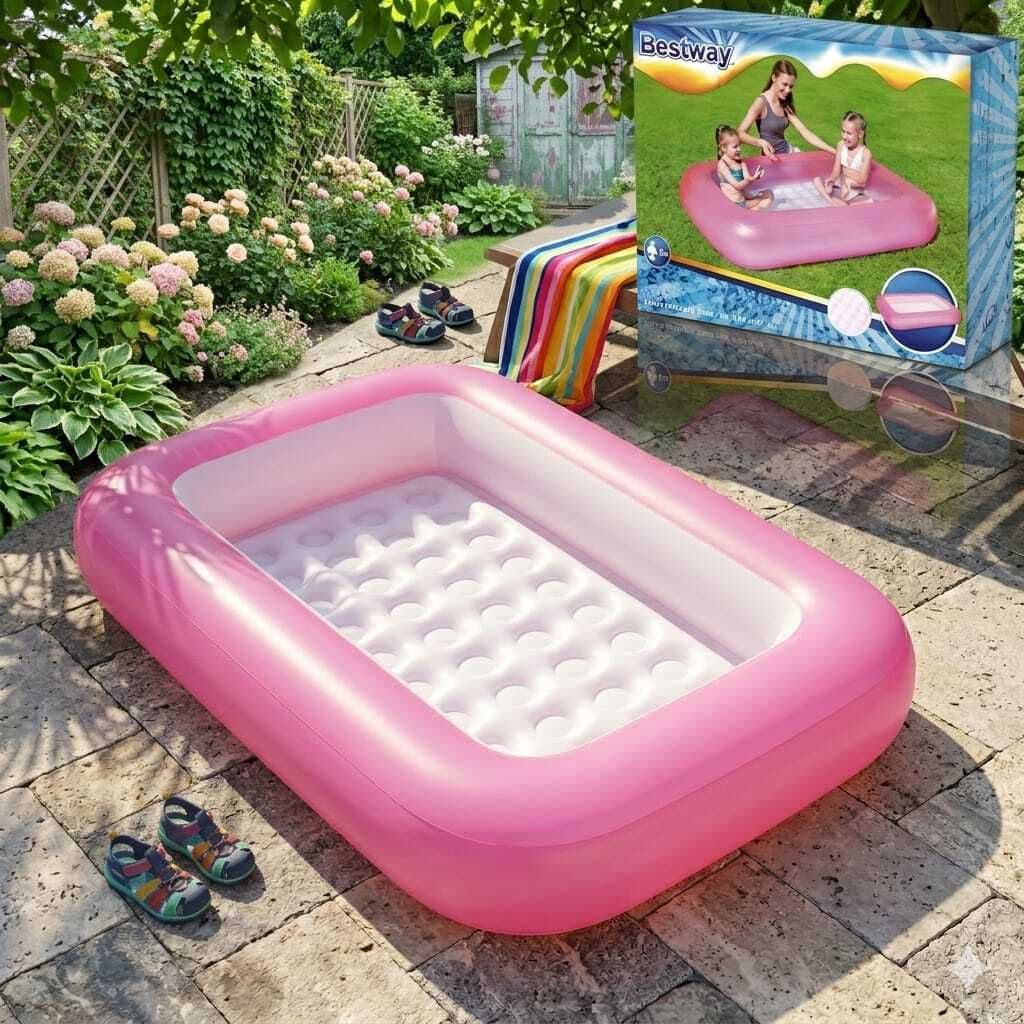 kindertales Foldable Portable Bath (IND*123)Tub for Kids & Adults Inflatable Swimming Pool-picture-28