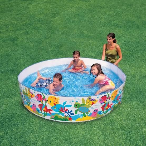 intelligent 5 feet Bath tub, Water Pool for(IND*052) Kids (Multicolor) Inflatable Swimming Pool-picture-35