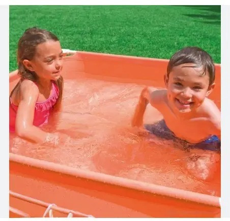 tiny tales NP (IND*83) Pool Frame Mini, Available in Orange Color Inflatable Swimming Pool image 1