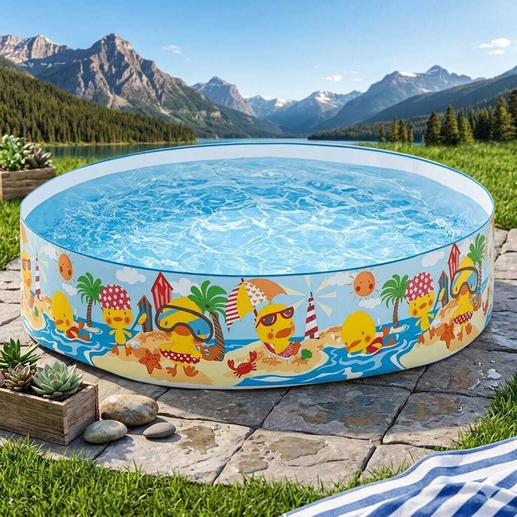 Pool For Kids - 5 Feet Inflatable(IND*59) Swimming Pool Inflatable Swimming Pool-image-5