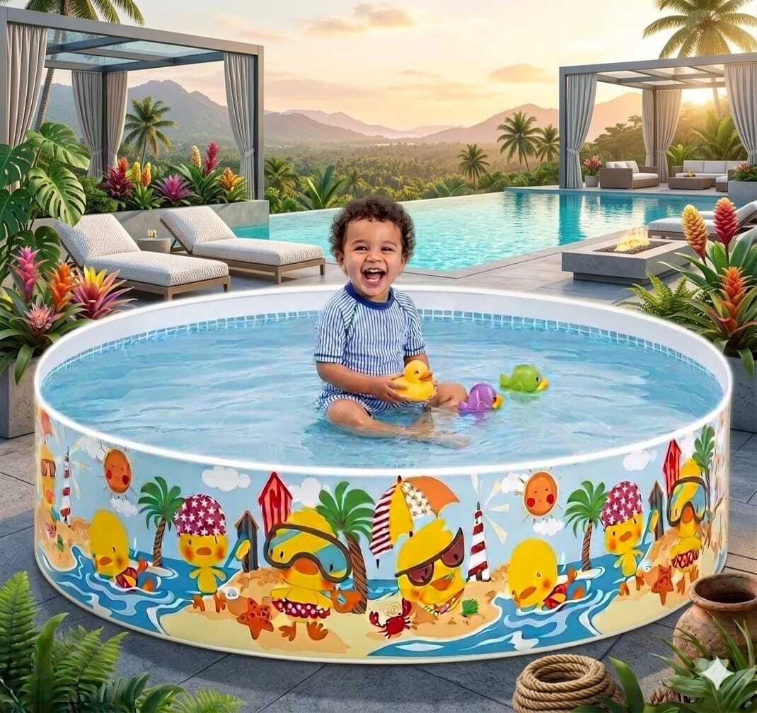 Pool For Kids - 5 Feet Inflatable(IND*059) Swimming Pool Inflatable Swimming Pool-image-25