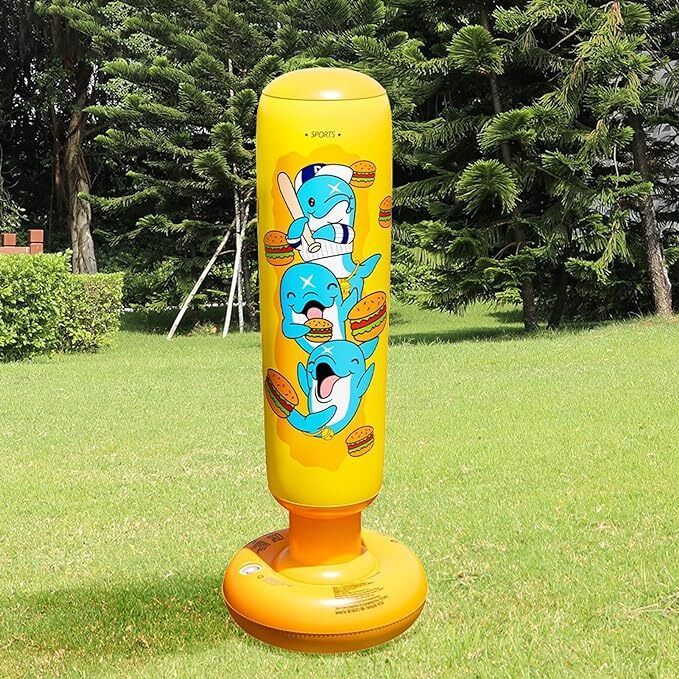 Punching Bag Free Standing Boxing and Inflatable for Adult Kids Inflatable Inflatable Toy Pump