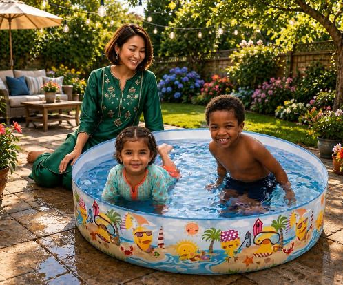 tiny tales 4 Feet Swimming Pool for(IND*1803) Kids Non-Air Inflatable Swimming Pool-picture-45