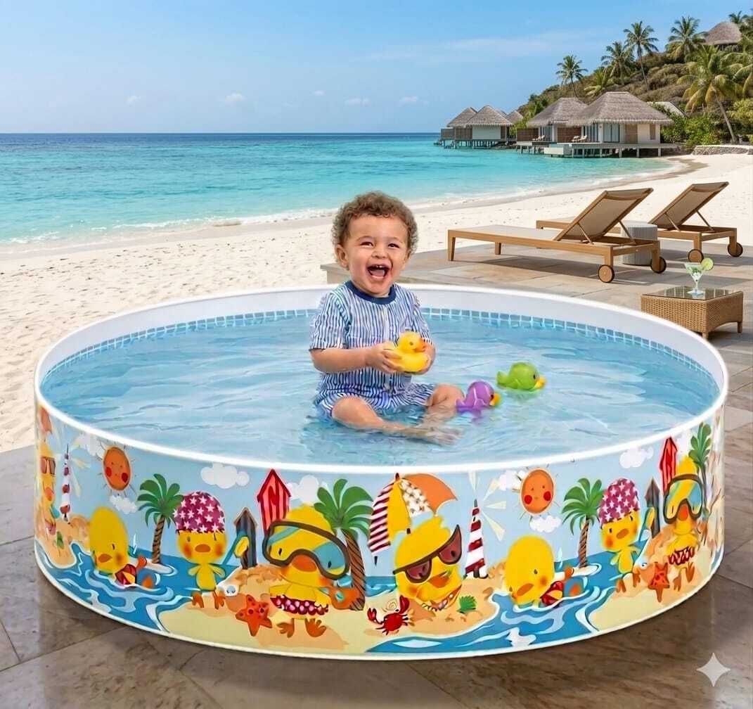 intelligent 5 feet Fun Round Swimming Pool (IND*827)Baby for kids Inflatable Swimming Pool-picture-47