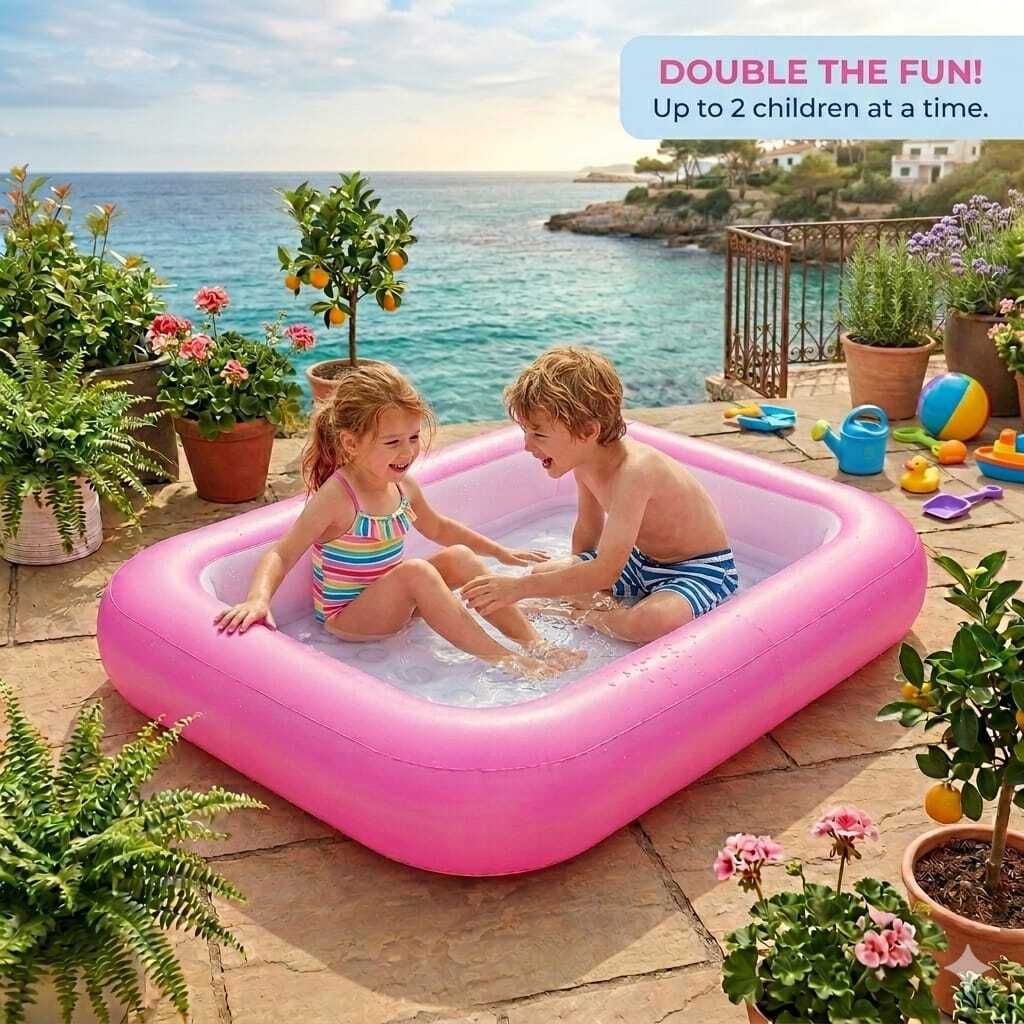 kindertales Foldable Portable Bath (IND*3713)Tub for Kids Inflatable Swimming Pool-picture-21