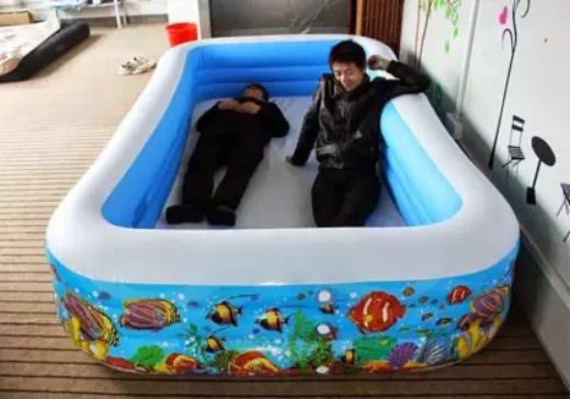 Swim Centre Tropical Family Pool, Blue Inflatable Swimming Pool-image-20