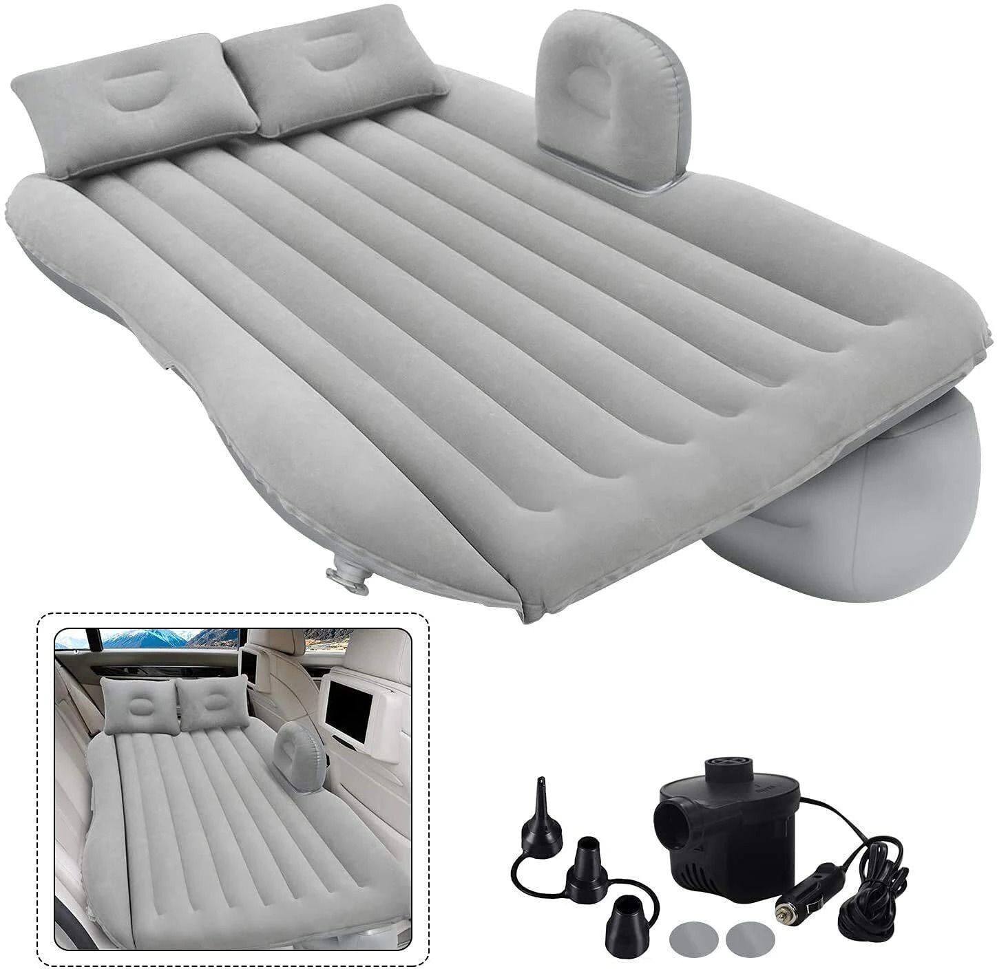 SP Inflatable Travel Car Air Bed with Two Inflatable Pillow and Air Pump Inflatable Sofa/ Chair-image-28
