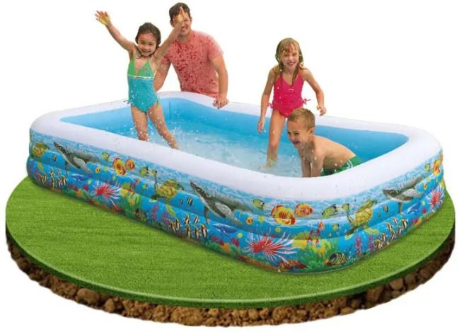 PZ Inflatable Swimming Pool for Kids Adults, Summer Pool Bath Tub (10 Feet) Inflatable Swimming Pool-image-18