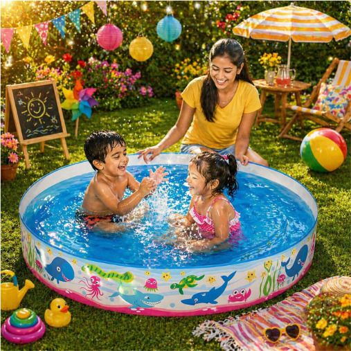 intelligent Kids - 5 Feet Inflatable(IND*519) Swimming Pool Inflatable Swimming Pool-picture-20