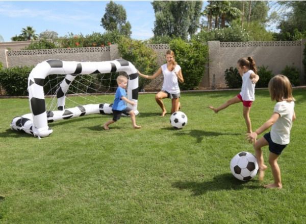 Inflatable (IND*50) Soccer Net (Multicolor) Inflatable Hoppers & Bouncer-image-12