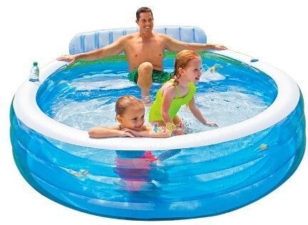 Inflatable swimming pool With Free Pump4020 Inflatable Swimming Pool-image-25
