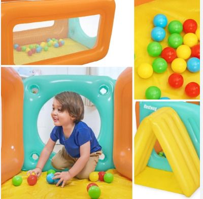 Inflatable Castle with Balls(178×91×70cm) With Pump Inflatable Ball Pits-image-45