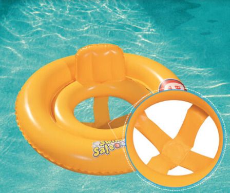 tiny tales Swim safe (IND*80) Baby Seat Double Ring, Yellow Inflatable Swimming Safety Tube-picture-24