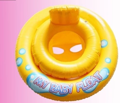 PVC Yellow My Baby Float Swimming Tubes Inflatable Pool Accessory-image-40