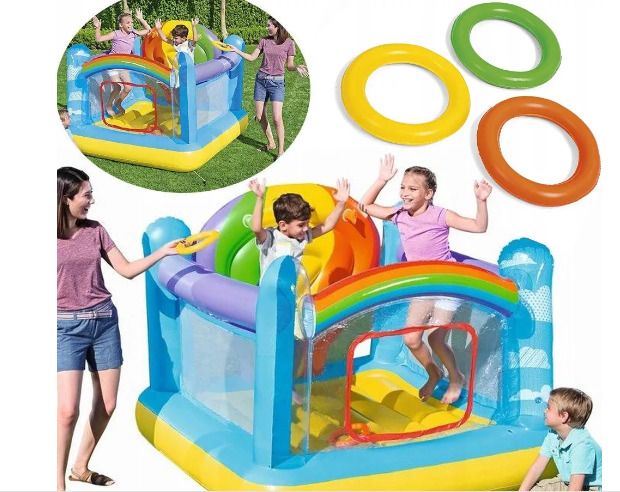 Inflatable Mini Kids(IND*98343) Bouncy With Free Electric Pump Inflatable Hoppers & Bouncer
