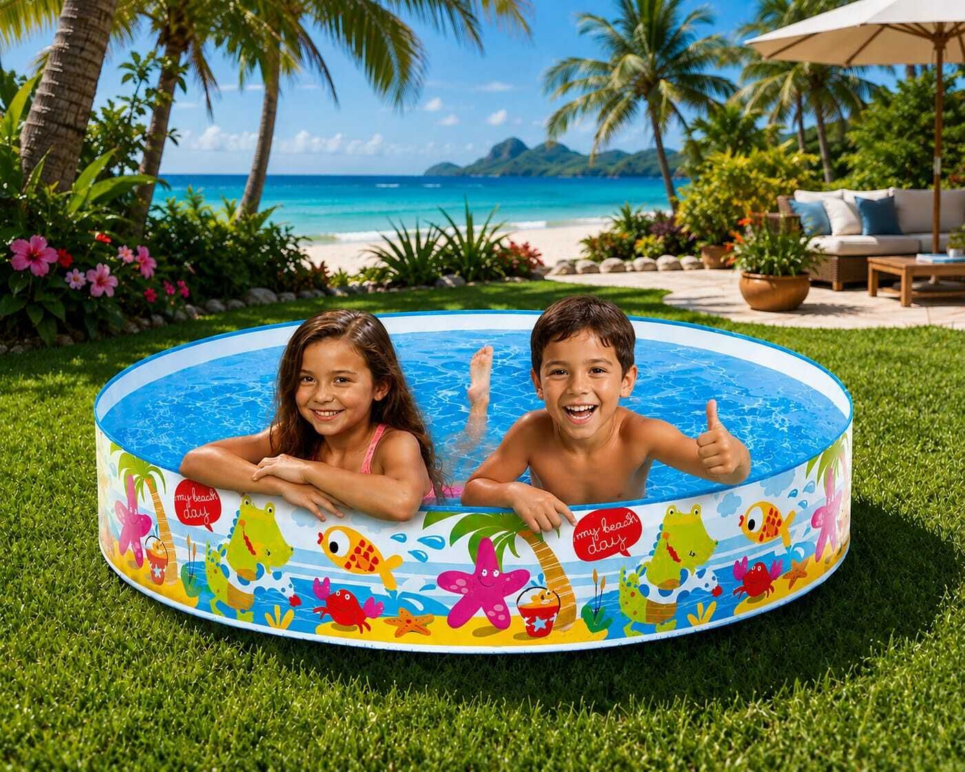 Without Air Home Inflatable (IND*32)Swimming Pool Inflatable Swimming Pool-image-20