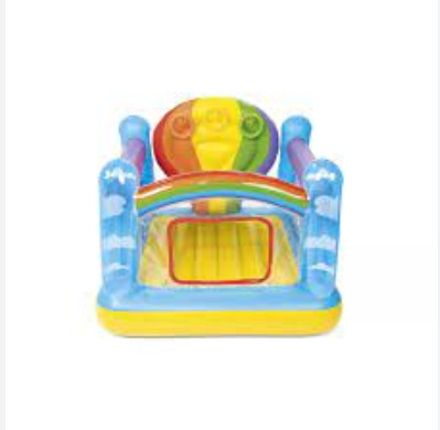 Kids Toy Inflatable(IND*35478) Hot Air Balloon With Free Electric Pump Inflatable Hoppers & Bouncer