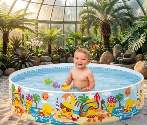 intelligent 5 feet Fun Round (IND*850)Baby Bath Tub for kids Inflatable Swimming Pool-picture-22