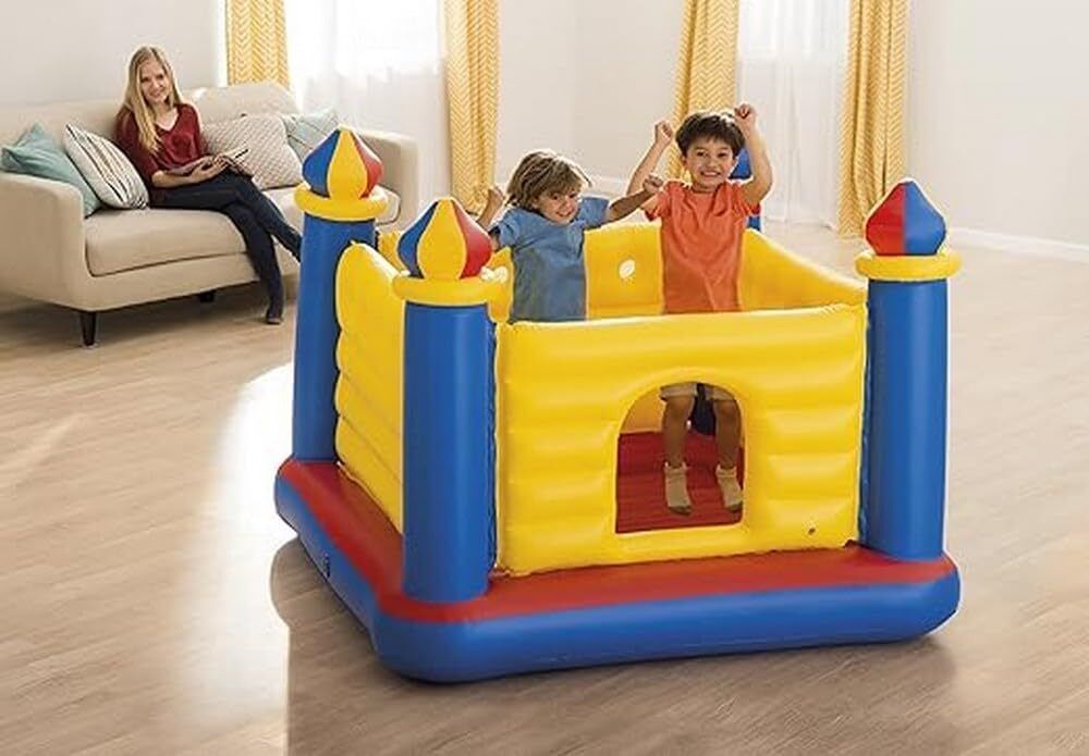 Jump-O-Lene Ball Pit Castle Bouncer With Pump1143 Inflatable Hoppers & Bouncer