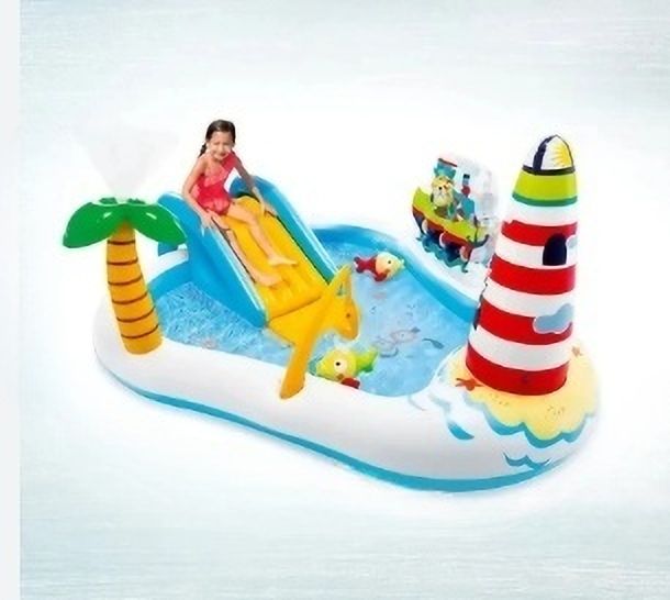 Fishing Fun Play Kids Portable Swimming Pool With Free Electric Pump Inflatable Swimming Pool-image-49