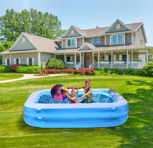 tiny tales Summer Swimming Bath Tub(IND*9263) Rectangle Shape Inflatable Swimming Pool-picture-17