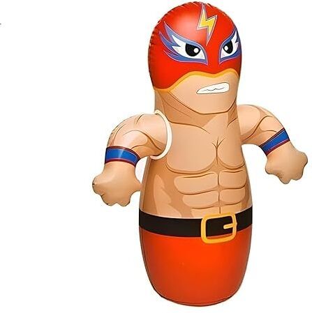 Boxer 3D Inflatable Punching Bag Toy for Kids Inflatable HitMe Toys-image-5