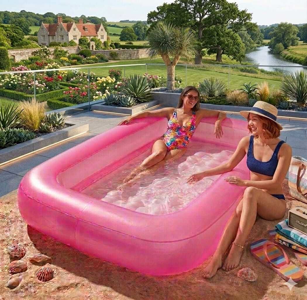 Inflatable Rectangular (IND*1275)Swimming Pool 5 feet Inflatable Swimming Pool-image-33