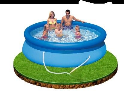 kindertales Large Family Paddling Pool Easy Set 10ft With Free Pump Inflatable Swimming Pool-picture-25