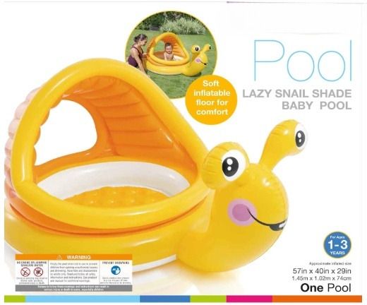 hornflow Inflatable Pool with Built-in (IND*6291) Sunshade for Kids With Free Pump Inflatable Swimming Pool-picture-37