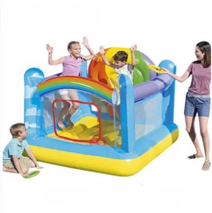 Bestway Inflatable Bouncy(IND*33371) Hot Air Balloon With Free Electric Pump Inflatable Hoppers & Bouncer