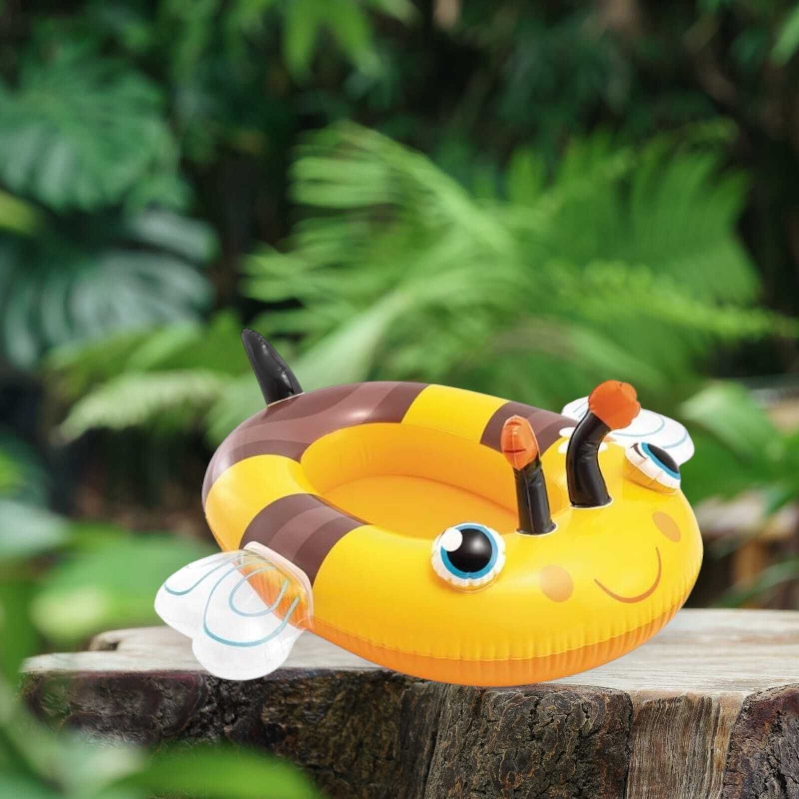 tiny tales Kiddie Bee Design Inflatable(IND*738) Pool Float Inflatable Swimming Safety Tube-picture-13