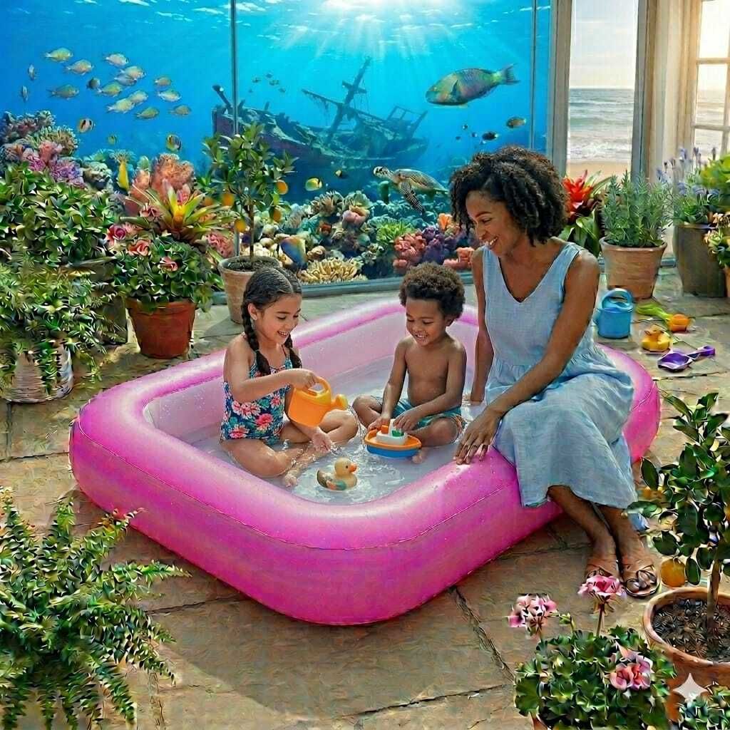 kindertales Inflatable Rectangular (IND*1245)Swimming Pool Inflatable Swimming Pool-picture-25
