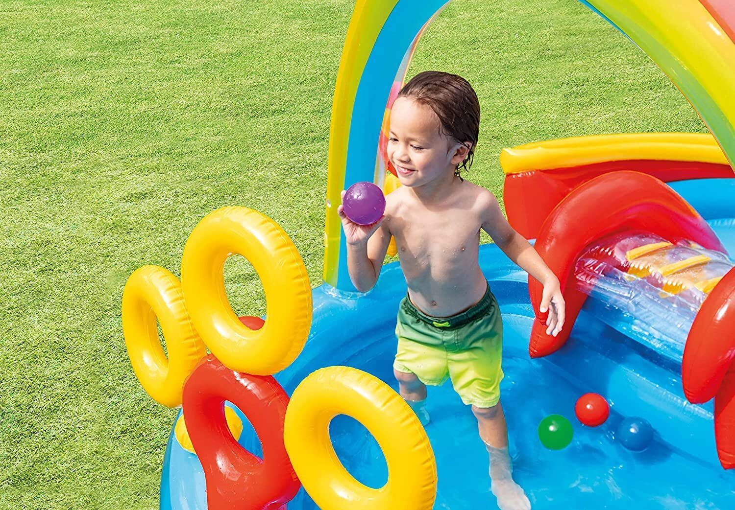 Children's inflatable swimming pool outdoor large-size With Pump Inflatable Swimming Pool-image-45