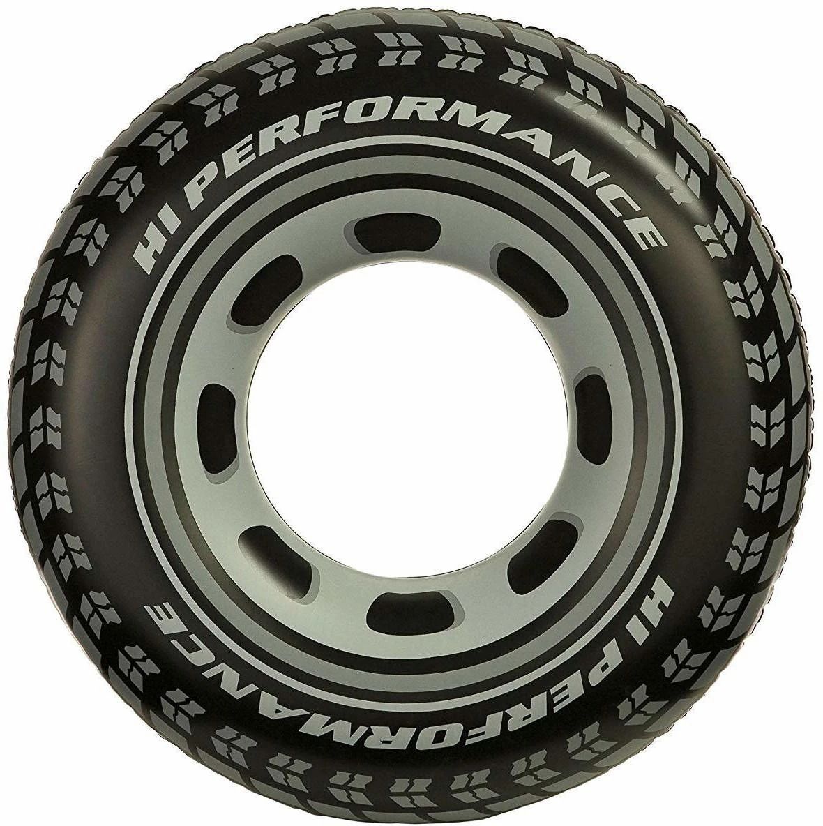 Black Wheel Tire Men Swimming Ring Adult Inflatable Pool Inflatable Pool Accessory-image-45
