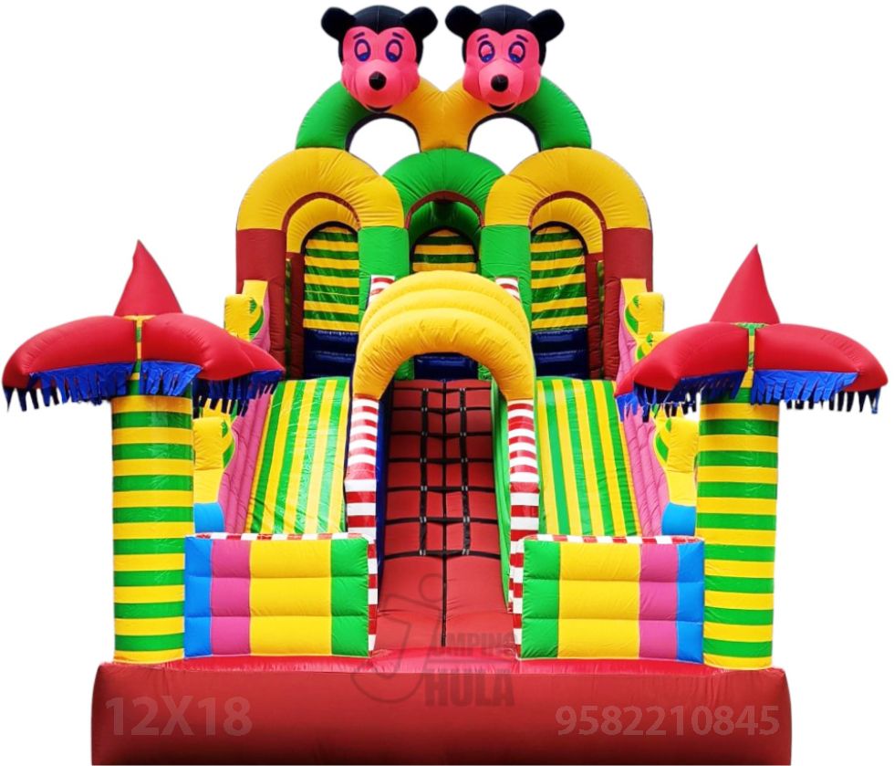Inflatable Slide Bouncy With Mickey Theme 12x18 Feet Size Inflatable Hoppers & Bouncer