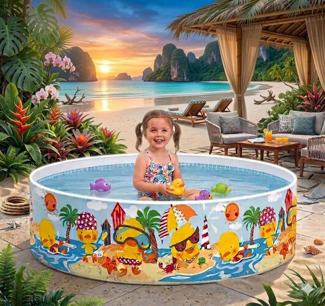intelligent 5 Feet Non-Inflatable Kids(IND*5057) Swimming Pool Inflatable Swimming Pool-picture-18
