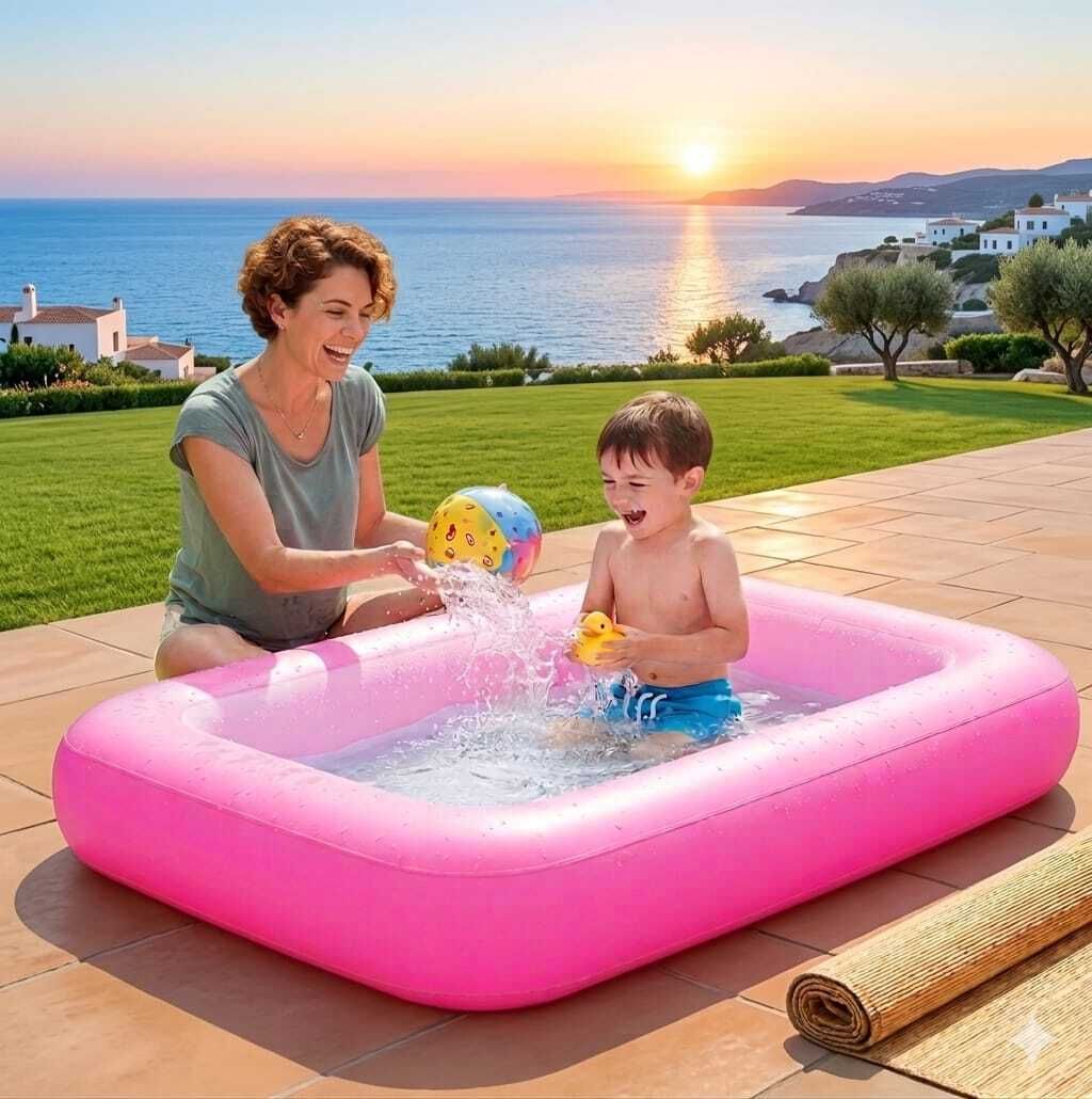 tiny tales Inflatable Rectangular (IND*1345)Swimming Pool 5 feet Inflatable Swimming Pool-picture-29