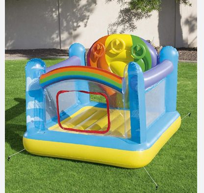 Inflatable (IND*39971) Castle Hot Air Balloon With Free Electric Pump Inflatable Hoppers & Bouncer