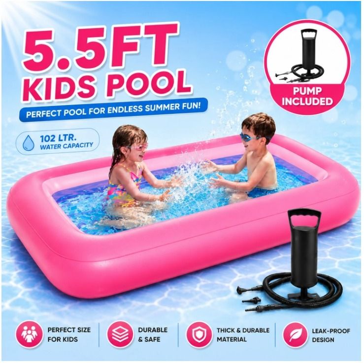 Foldable Portable Bath (IND*2733)Tub for Kids Inflatable Swimming Pool-image-48