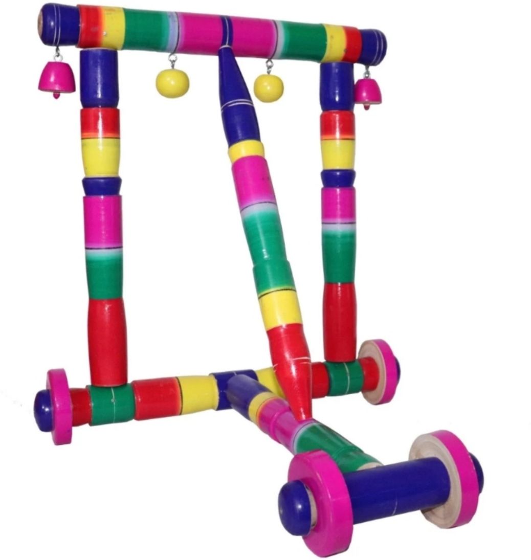 aproaziz JKR Wooden Activity Baby Walker nadavandi for Kids Inflatable Sofa/ Chair-picture-45