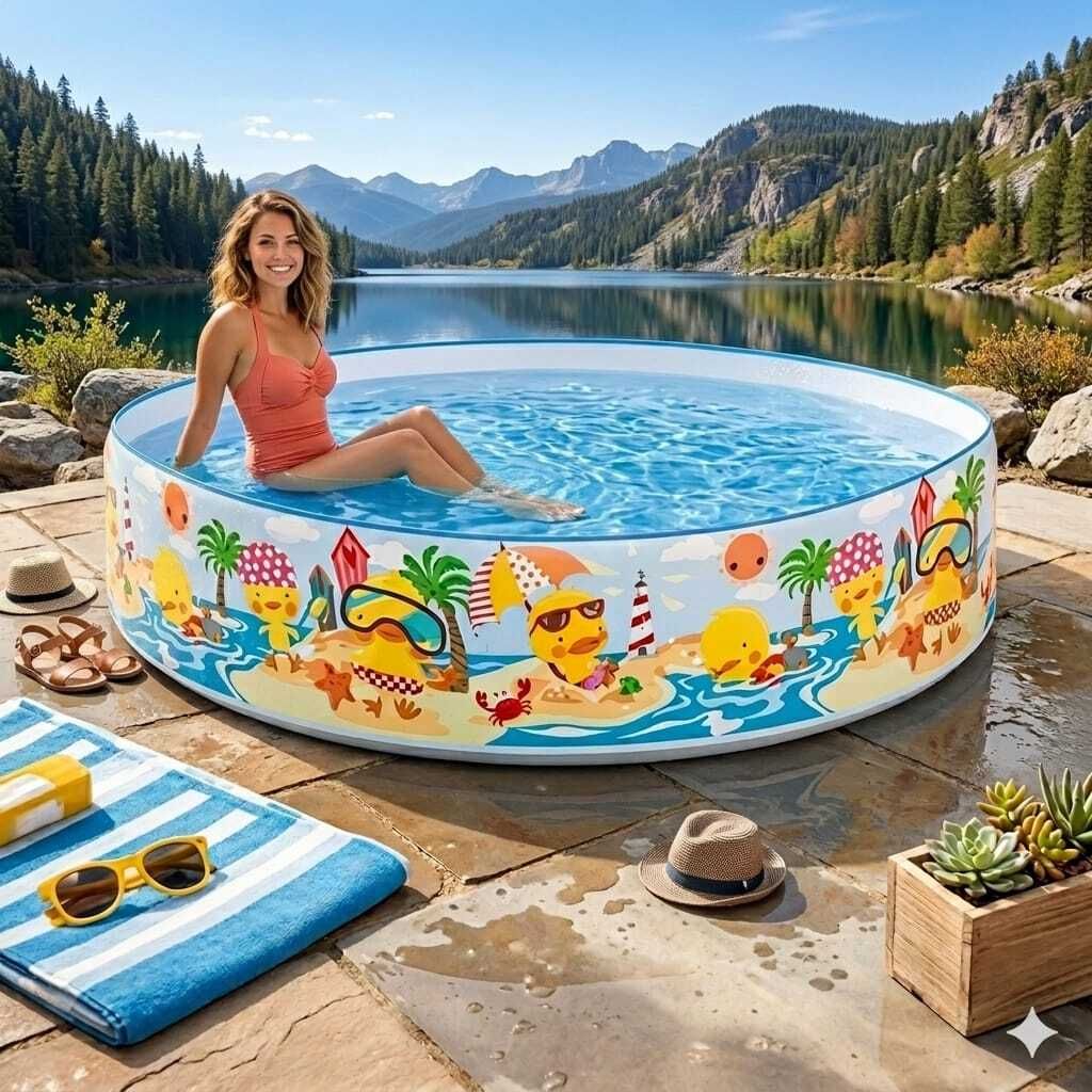 intelligent 5 Feet Non-Inflatable Kids(IND*5017) Swimming Pool Inflatable Swimming Pool-picture-42