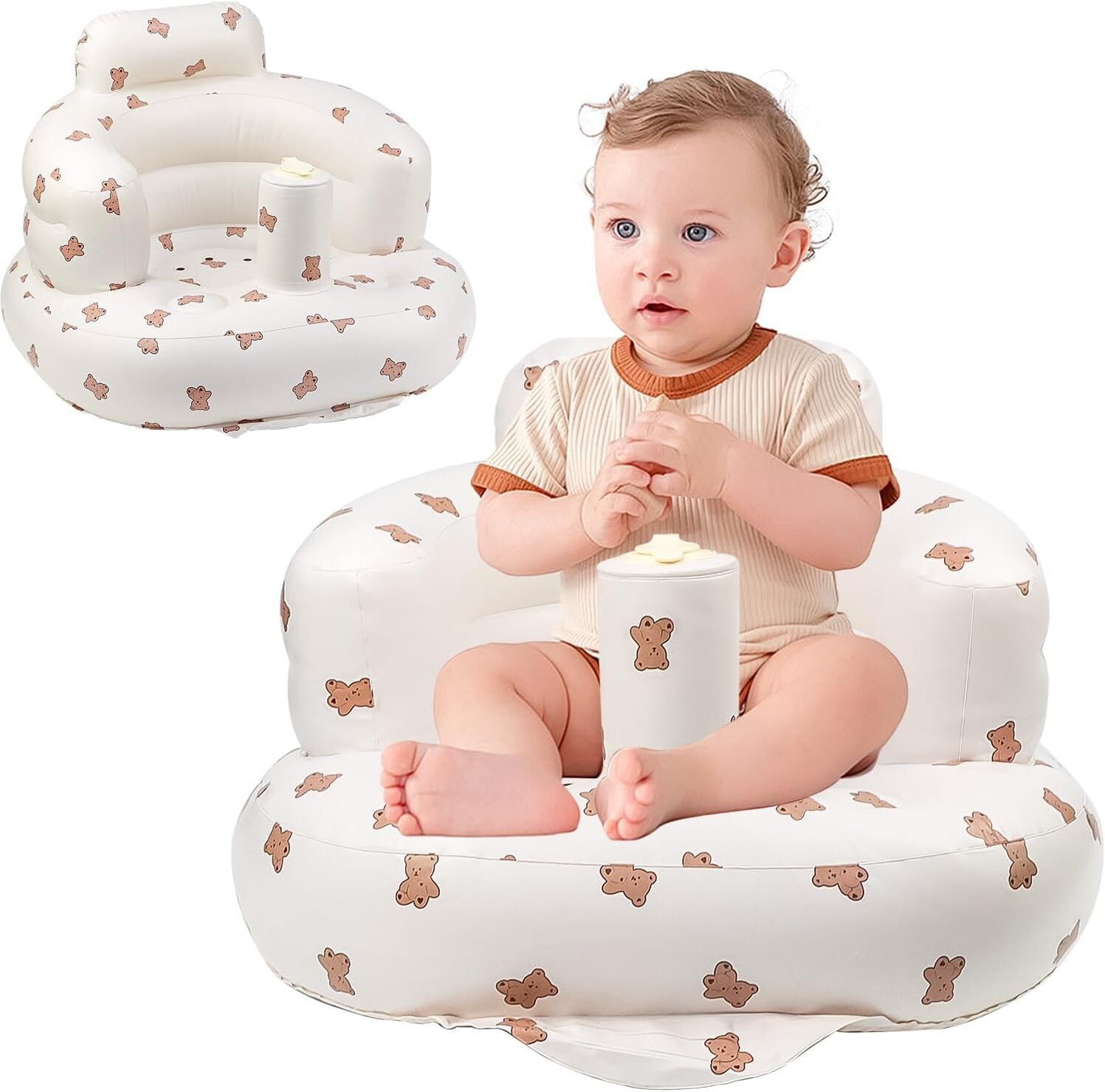 clefairy Inflatable Baby Seat for Babies 3 Months and Up, Inflatable Baby Chair Inflatable Sofa/ Chair-picture-42