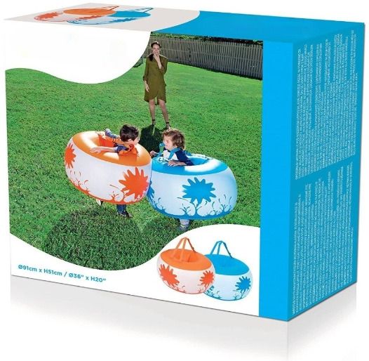 Mini (IND*99) bumperballs Bestway 2 pcs, 91x51 cm With Free Pump Inflatable Hoppers & Bouncer-image-42
