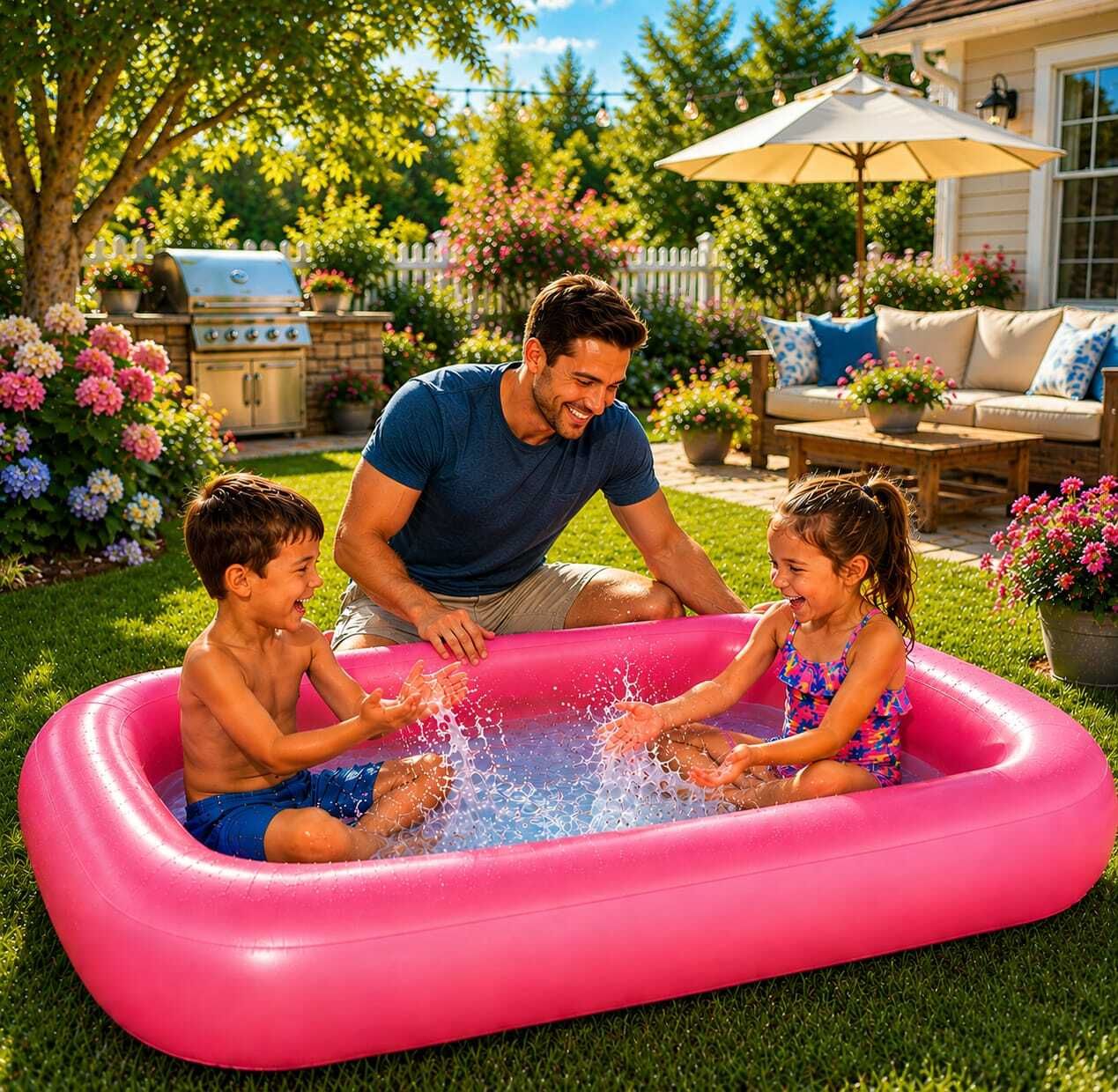 Inflatable Swimming (IND*3719)Pool for Kids & Adults, Inflatable Swimming Pool-image-33