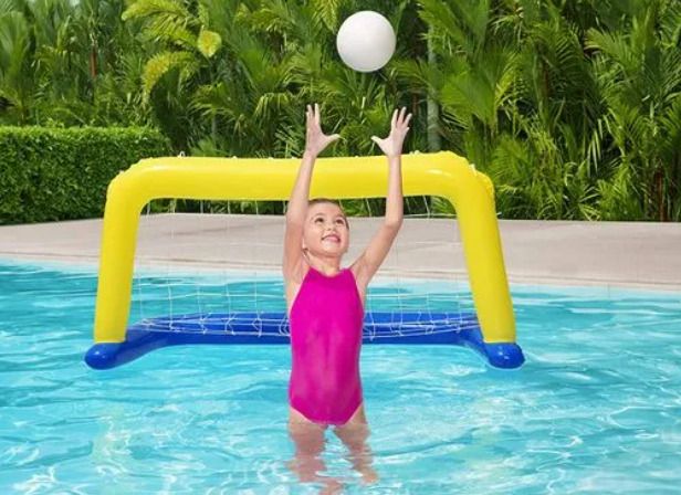 hornflow Inflatable (IND*25) Water Polo and Ball 142Mx76cm Multicolor Inflatable Hoppers & Bouncer-picture-6