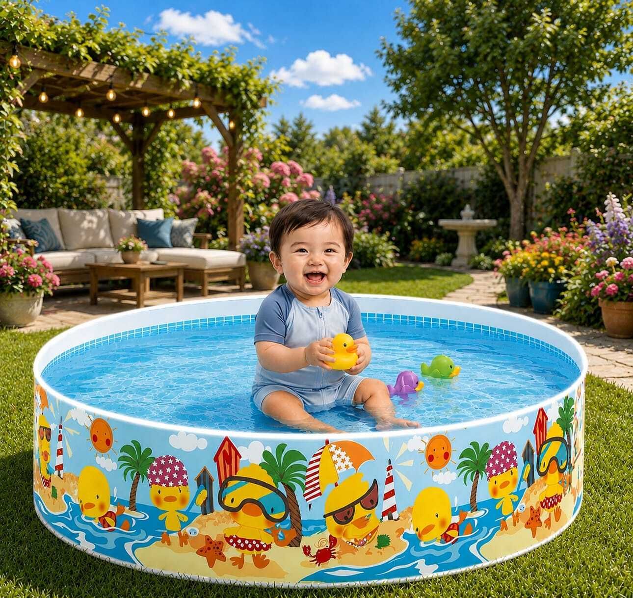intelligent 5 Feet Kids Water Pool Bath Tub(IND*704) Swimming Pool Inflatable Swimming Pool-picture-20